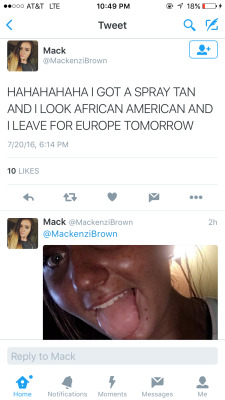 angie-baby:  dysfunctunal:  quenchmydesiretakingmehigher:  angel-of-death-2015:  reverseracism:  can y'all go and report this Twitter? At least go and let know that this isn’t okay because she seems to think that it is 😒  Somebody go drag this bitch