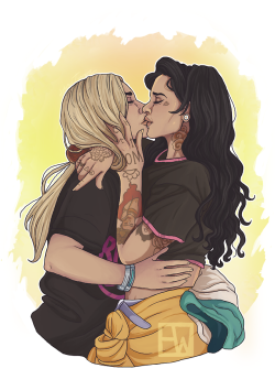 kaitlynliaofan1:  floraaawarrior:  HAPPY PRIDE MONTH! Have Hayley and Kehlani from the “What I need” music video which tbh is amazing and I highly recommend watching, hope yall have a happy 20gayteen!  I’m loving this art of Hayley and Kehlani