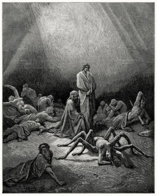 Purgatory Canto 12, The Soul of Arachne - Gustave Dore. Nudes &amp; Noises  