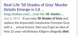 cosmic-noir:But 50 Shades is just a book right? It isn’t affecting real people right? BDSM can be done by anyone right? Who cares about safety, LETS BE LIKE 50 SHADES OF SHIT