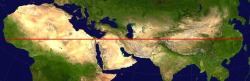 internetgf:  akiraita:  maptitude1:  This map shows the longest straight line one can travel on land without crossing any major bodies of water.  ideal spot for egg hatching  what 