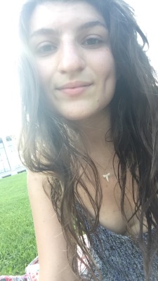 Sry that my boobs are out. First nice day in a while :)
