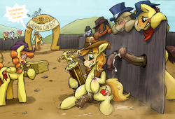 S05E06 - Appleloosa’s Wanking Contest Winner!So that’s how Braeburn hurt is hoovy. Atleast it was worth it!I wish I could make these quicker, but I see myself putting more effort into each coming episodes drawing. I hope everyones fine with that.
