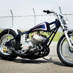 garageprojectmotorcycles:  #2stroke #bobber? Why the hell not!