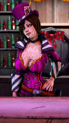 aardvarkianparadise: Moxxi’s Other Makeup Clean | One Lucky Vaulthunter | A Team of Lucky Vaulthunters | The Lucky Entire Male Population of Sanctuary I felt like putting together a quick pic of Moxxi with lots of loads on her face and tits. So I did.