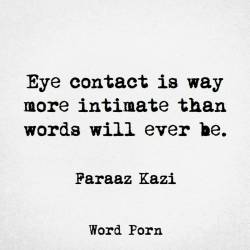 I&rsquo;ve had very good things come out of the right kind of eye contact 😏 But I also feel that it is very important when holding a conversation in general! 👀 #eyecontact #intimacy #intimate #respectful