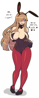 hypfoo: Quick doodle of Tear, from Tales of the Abyss, in a bunny suit. I reeeeeally like bunny suits. 