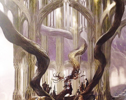 hotdadthranduil:  Concept art for Thranduil’s Throne Room from The Hobbit: The Desolation of Smaug, Chronicles: Art &amp; Design. [Costume Design] 