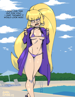 thedarkeros:Pacifica out at the pool with the Ol’Dipper ;3