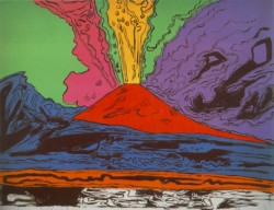 andywarhol-art:   Vesuvius (?) Andy Warhol    the earth is so wild
