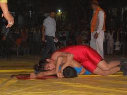 A 21- year- old woman wrestler first threw an open challenge to male  counterparts at a wrestling competition in Madhya Pradesh’s Mhow and  then went on to defeat a male challenger within a minute into the bout 