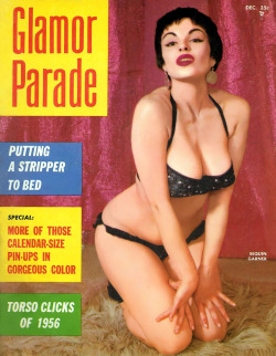 burleskateer:  Sequin          (aka. Geri Tamburello) Featured on the cover of the December ‘56 (Vol.1 - No.3) issue of ‘Glamor Parade’ magazine.. 