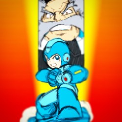 Scrapped layout, may use for something else. #Capcom #MegaMan  #Photoshop #Intuos4  #theCHAMBA #chamba - Follow me on Instagram and Twitter @yecuari