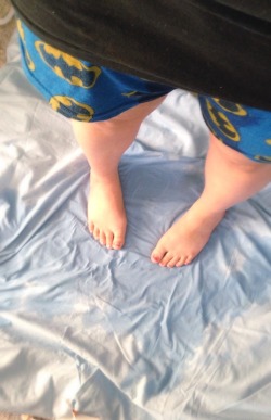 fluffy-omorashi:  Shame posting of my wetting accident! Embarrassingly holding up my peed sheets in wet boxers😣 Had a movie day and tried to hold it while watching! Only made it a movie and a half before I stopped squirming and had a accident in bed😓