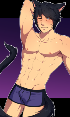 the-dorb:  justsylart:  Comission from a friend for one of his friends birthday! Hope you love it~~ Sexy miqo’te *_*!! Also, if you want to support me, please reblog or check my patreon! =) https://www.patreon.com/justsyl?ty=h  Oh my goooooood!  That’s