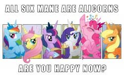 ask-everflame:  ask-stevenanddsteven:  epicbroniestime:     fuck. PINKIE’S AN ALICORN! WE ARE SCREWED!  No wheres safe with Pinke alicorn…  I am the happiest stallion on earth,ain&rsquo;t no party like a pinkie pie party