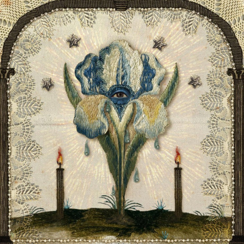 flowerytale:“The Blue Iris”, from Andrea Zanatelli’s embroidery series
