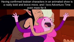 adventure-time-confess:  Confessed by: megcullpegasister. ((A link to the video of Olivia Olson confirming that Marceline and Princess Bubblegum dated, for those who didn’t see it.)) 
