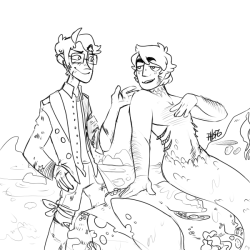 phsfg:    Anonymous asked: Rusame Siren AU? as in the mythical greek monster that lured men to their dooms? (Siren!Ivan, Ship Captain Alfred?)  nice nice nice nice A++ 