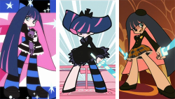 boxer-anarchy:Stocking's Outfits (1/x)