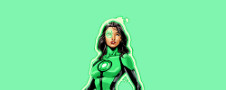 biclarkent:  In the name of the Green Lanterns, back the hell off! [That sounded good, right? Like I know what I’m doing. Because I don’t know what I’m doing.] ∟ Jessica Cruz in Green Lanterns: Rebirth #1 (2016). 