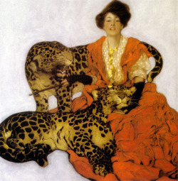 Sarah Stilwell Weber.Â Woman with Leopards.Â 1906.
