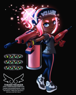 theskywaker:  the octoling i play as in splatoon 2 😄 most people name their splatoon 2 characters but i dont know what to call her…  