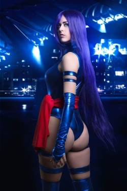 kamikame-cosplay:Psylocke from Xmen bt Juby Headshot Photographer: Oriol Lamiel Photography