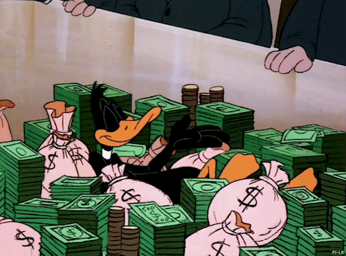 wakandamama:This the rolling in dough Daffy, reblog to get some cash hoe