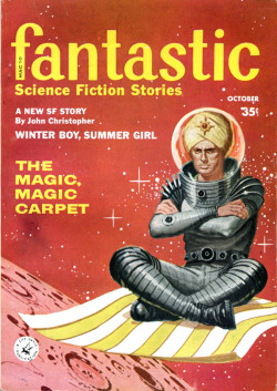 Pulp Covers: The Magic, Magic Carpet Fantastic Science Fiction Stories  Oct. 1959 / cover art by Ed Valigursky
