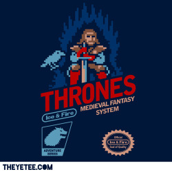 drewwise:  “GAME OF FIRE &amp; ICE”Limited Edition T-Shirt! Only ป bucks!In 24 hours it’ll be gone forever! ♥ http://www.theyetee.com 