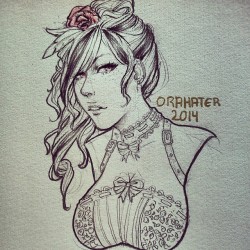 A few traditional drawings I posted on Instagram http://instagram.com/orahater Btw I started watching Utopia and It&rsquo;s amazing u//u
