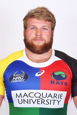 iamthegreeneyedmonster:  giantsorcowboys:  Manly Monday: Ginger Bear Nick Fraser Stands Ready To Prop Up For The Rays. The Scottish Fraser Played For Mackie RFC, And He Looks As If He Is About To Burst Through His New Kit. Sexy As Hell, Baby!  The beauty