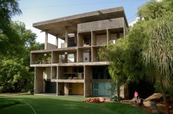 midcenturymodernfreak:  1951-1956 Le Corbusier’s stunning Villa Shodhan in Ahmedabad, India Designed for the secretary of the Millowners, Surottam Hutheesing but the original plans were later sold to fellow millowner, Shyamubhai Shodhan. Via: 1 | 2