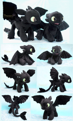 iquipau:  Young Toothless  - Handamde plushies by Piquipauparro  