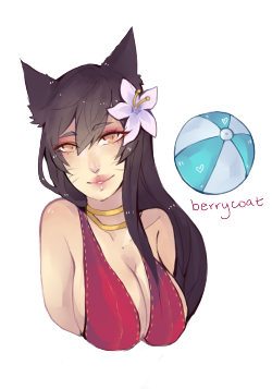berrycoat:transparent pool party ahri because i wish it’d be summer already
