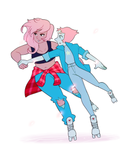 rin-trash:I can’t believe Pearl and Mystery Girl went on a roller skating date