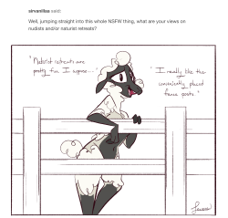 ask-jewene-the-ewe:Ask Jewene the Ewe: Nudists I have to imagine the fence builders built them that way on purpose… Thanks so much for your question @sirvanillaa I hope this isn’t TOO nsfw for you xD Love you all! And feel free to ask a question of