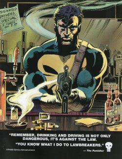 demonsee:  The Punisher says Don’t Drink And Drive!