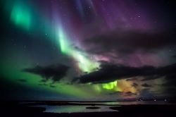 flitterling:  Northern Lights, Iceland, by greenzowie 