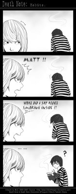 now now, mello, you shouldn&rsquo;t just assume things but it was just a habit, yeah? by the way, the two of you are so friggin adorable kk   P.S. definitely not mine credits are on the bottom of the pic