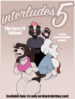 I&rsquo;ve finally made another TF comic! Interludes 5 is 20 pages and contains 3 short comics.Girl &gt; Dog girlGuy &gt; Sheep girlGuy &gt; Skunk girlAvailable for Ů June 1st! (One week!)