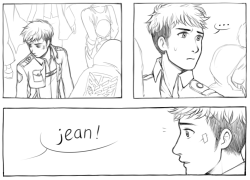 eunnieboo:  jeanmarco aus where everything’s the same except marco’s alive make me sad because they’re living in constant fear of losing each other and i just. doN’T DO THIS TO ME 