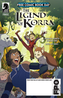 metalwarrior22:  Today, December 19th, 2017, Free Comic Book Day just announced the titles that will be available for next year’s event on May 5, 2018. Dark Horse said the next about the Korra comic:   Dark Horse Comics is excited to feature all-ages