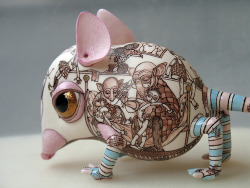  Quirky miniature porcelain sculptures made by Ukranian artists  website Anya Stasenko and Slava Leontyev 