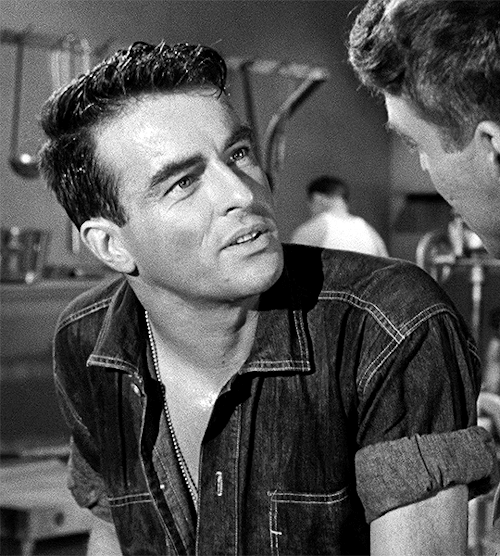 tennant:  Montgomery Clift as Pvt. Robert E. Lee PrewittFROM HERE TO ETERNITY (1953), dir. Fred Zinnemann   This is AI&rsquo;s way of saying this movie needs to be watched by thy.