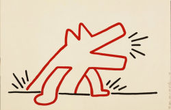 Keith Haring - Red Dog for Landois, 1987 