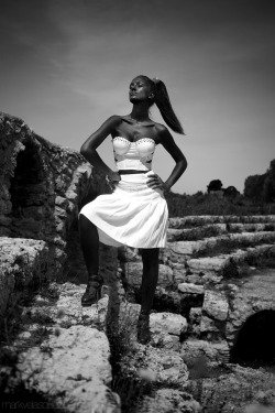 Rosa in the ancient ruins of Paestum, Italy, 2013 Styling by Lola Agnosia&mdash;&mdash;Though events of this day led to complications from European trip I am still having to deal with, the first half of the day allowed it to be one of the best times in