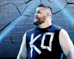 mithen-gifs-wrestling:  Having seen a lot more of Kevin Owens now means that going back and re-watching his very first WWE entrance at TakeOver: R-Evolution is a special treat:  a glimpse of Kevin Owens gazing in amazement–with tears in his eyes–at