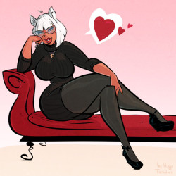 Marie Torelli - Purrniture - Cartoon PinUp CommissionI think after all some box would be her purrferred purrniture :)Commission for https://www.deviantart.com/xoddballx of his sexy cat lady Marie Torelli.  Patreon Newgrounds Twitter DeviantArt  Youtube
